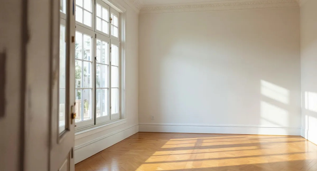 Freshly painted bright interior of a Melbourne home with natural light