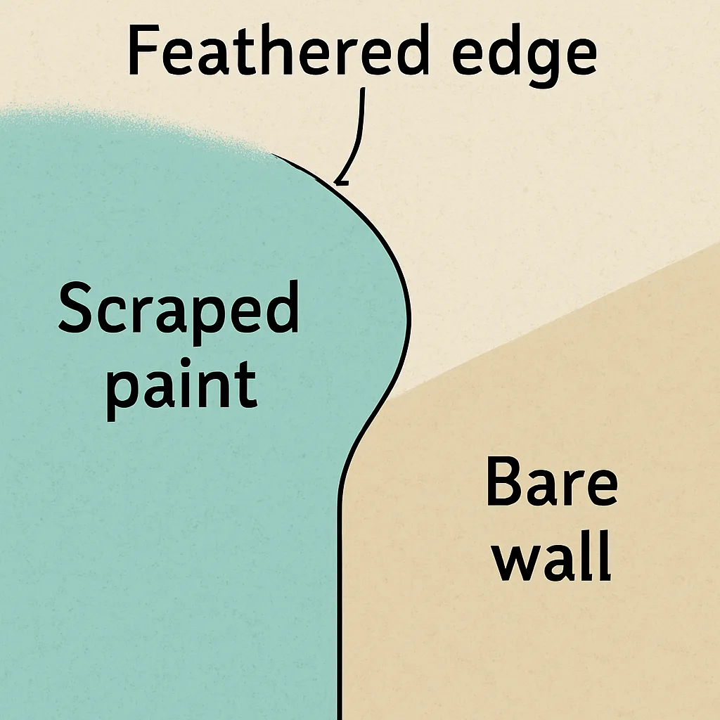 How to fix paint bubbling — feathered edge repair technique for a seamless finish