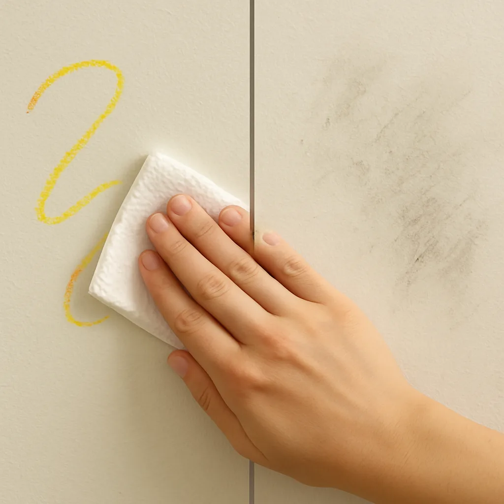 Expert paint washability comparison Melbourne — Dulux premium paint resisting marks vs damaged surface